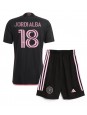 Inter Miami Jordi Alba #18 Vieraspaita Lasten 2024-25 Lyhythihainen (+ shortsit)